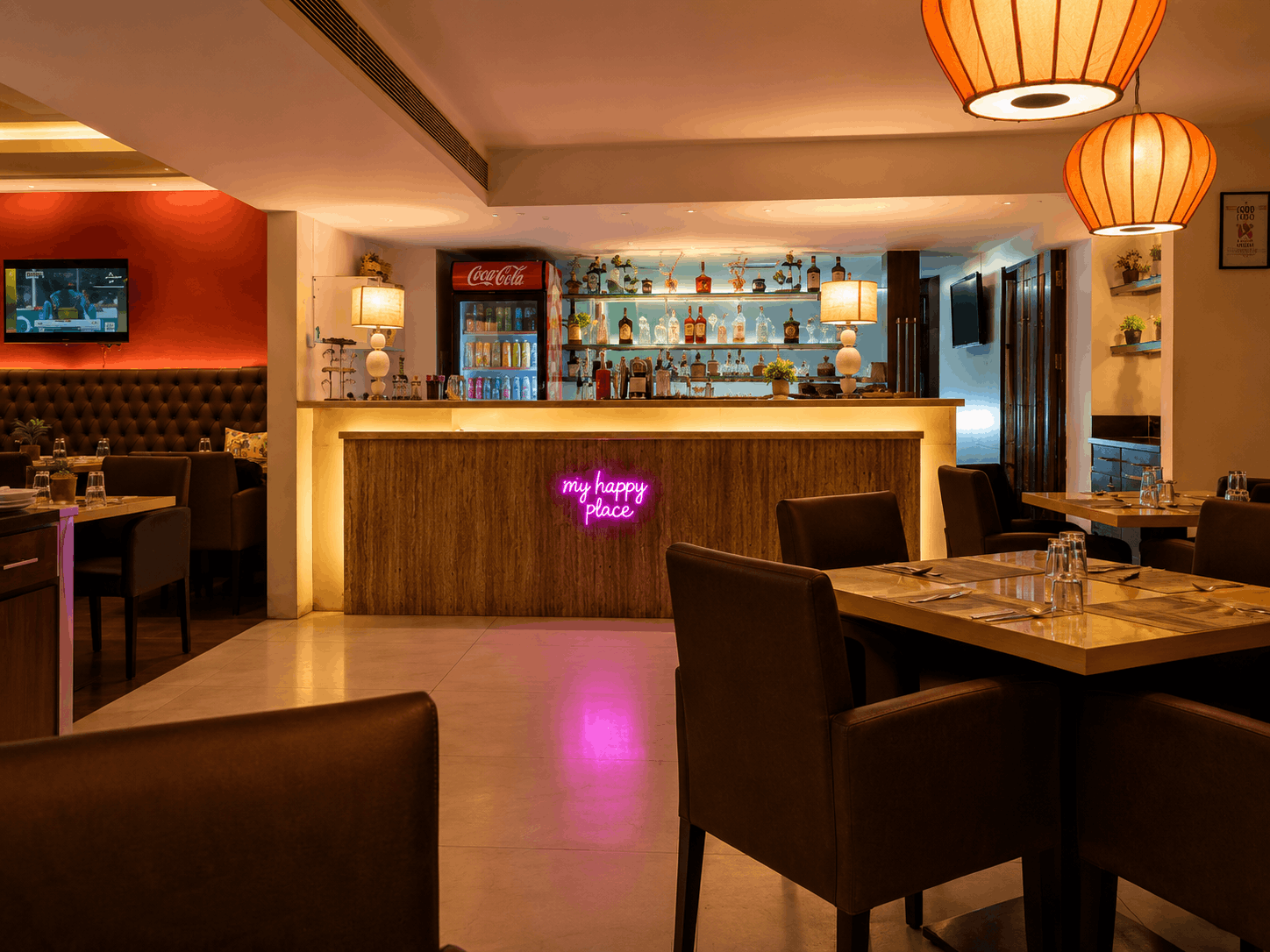 Warm festive ambience inside Sura Delice